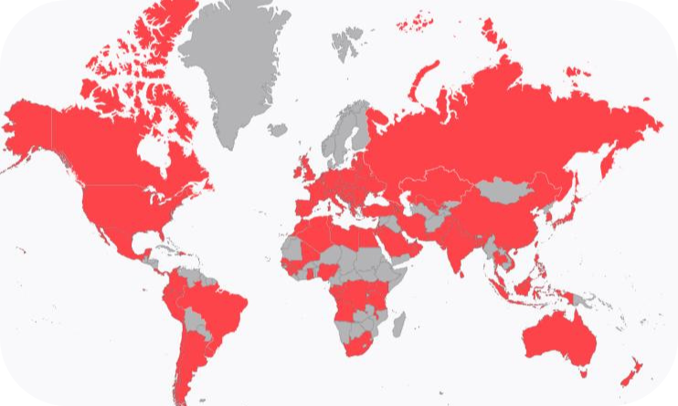 AGA Global Presence Map 2