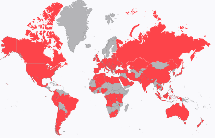AGA Global Presence Map